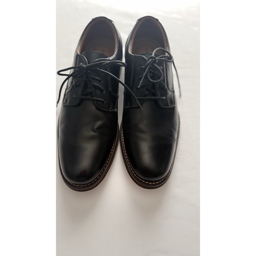 Men's Shoes Size 8 M Black Leather Model #79224715 Gently Used-Dockers Good Cond